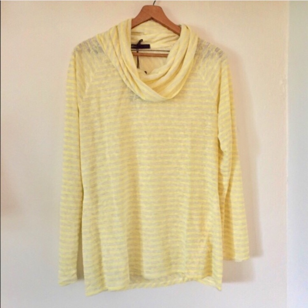 {Gibson}Raglan Sleeve Cowl Neck Knit Top SizeL NWT